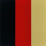 Gerhard Richter, Schwarz-Rot-Gold IV, 2015, Farbserigrafie hinter Floatglas