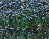 Ralph Fleck, Feldstück 3/V, 1992, Oil on canvas