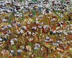 Feldstück by Ralph Fleck, 1992, Oil on canvas, sold Dec 2016