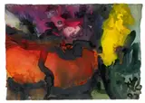 Klaus Fußmann, Untitled (Mohn), 1992, Gouache on paper. Approx