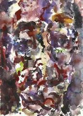 Untitled (Kopf) by Marwan, 1984, Watercolour on paper, sold Dec 2016