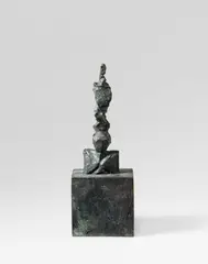 Frank by A. R. Penck, 1994, Bronze with greenish black patina. Approx, sold Dec 2016