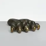 Louise Bourgeois, Give or Take III, 1993, Bronze with gold-green patina