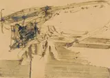 Joseph Beuys, Untitled, 1959, 2 works: each ink verso on postcard. Each