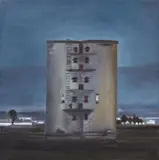 Karin Kneffel, Aus: Zwielicht, 1994, Oil on canvas