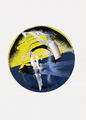 Goldberg-Variationen by Gerhard Richter, 1984, Oil on record. Ø, sold Dec 2016