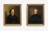 Hans-Peter Feldmann, Untitled, Around 2012, 2-piece work: oil on canvas, relined. Each