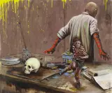 Jonas Burgert, Pulslauf, 2009, Oil on canvas
