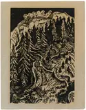 Drei Wege by Ernst Ludwig Kirchner, 1917, Woodcut on chamois-coloured heavy wove paper, offered Dec 2016