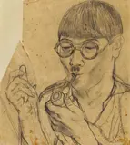 Léonard-Tsuguharu Foujita, Autoportrait à la pipe