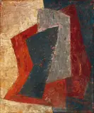 Serge Poliakoff, Composition Rouge orange gris bleu