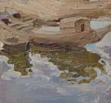 Wladimir Baranoff-Rossiné, Les Barques, Circa 1905, Oil on card