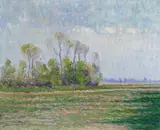 Paul Baum, Weite Landschaft bei Knokke, Circa 1893, Oil on canvas