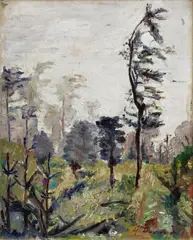 Charlotte Berend-Corinth, Waldlandschaft, Circa 1921/1922, Oil on canvas