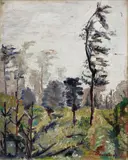 Charlotte Berend-Corinth, Waldlandschaft, Circa 1921/1922, Oil on canvas