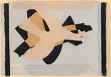 Georges Braque, L' oiseau et son ombre, 1959, Colour lithograph on wove paper with watermark "Rives"