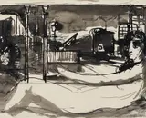 Paul Delvaux, Studie zu "L' Age du fer"