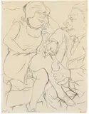 Die letzte Flasche by George Grosz, Circa 1925-1927, Pencil drawing on smooth drawing paper, sold Dec 2016