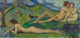 Ludwig von Hofmann, Herbstidyll, Circa 1918 - 1924/1925, Oil on canvas