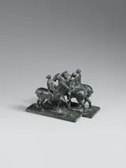 Alfred Lörcher, Drei Reiterinnen. In Gegenrichtung, 1953, Bronze sculpture
