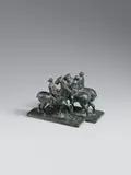 Alfred Lörcher, Drei Reiterinnen. In Gegenrichtung, 1953, Bronze sculpture