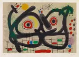 Aus: Le lézard aux plumes d'or by Joan Miró, 1967, Colour lithograph on Japan paper, sold Dec 2016