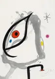 Joan Miró, André Pieyre de Mandiargues. Passage de L'Égyptienne, 1979/1985, Portfolio. 8 colour aquatint etchings and 1 etching, on firm wove paper with watermark "BFK RIVES FRANCE" From