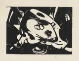 Franz Marc, Der Stier, 1912, Woodcut on Japan laid paper
