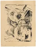 Max Pechstein, Barmherziger Samariter, 1912, Lithograph on smooth, ivory-coloured paper