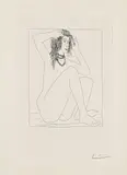 Pablo Picasso, Femme nue se couronnant de Fleurs