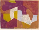 Composition carmin, brune, jaune et grise by Serge Poliakoff, 1956, Colour lithograph on wove paper with watermark "BFK RIVES", offered Dec 2016