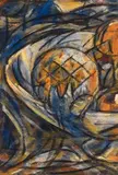 Stilleben (Obstschale) by Christian Rohlfs, Water tempera and India ink on paper, laid down on canvas, offered Dec 2016