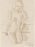 Weiblicher Akt by Karl Schmidt-Rottluff, Colour chalk drawing on ivory-coloured laid paper, offered Dec 2016