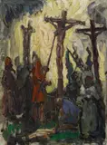 Bram van Velde, Crucifixion (Kruisiging, Golgotha), Worpswede