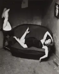 Satiric Dancer by André Kertész, 1926, Gelatin silver print on Agfa paper, printed 1980s by Yvan Le Marlec, sold Dec 2016