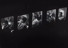 Jan Lukas, Long Island Rail Road, New York, 1964, Vintage ferrotyped gelatin silver print on Agfa paper