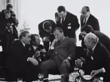 Barbara Klemm, Leonid Breschnew, Willy Brandt, Bonn