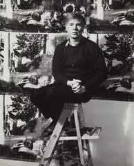 Hans Schiff, Andy Warhol, 1963, Vintage ferrotyped gelatin silver print