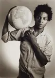 Christopher Makos, Jean-Michel Basquiat, 1984, Gelatin silver print on Agfa paper