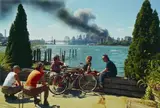 Thomas Hoepker, View of Manhattan from Williamsburg, Brooklyn, on September 11, 2001