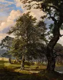Johan Christian Clausen Dahl, "Dyrehaven" Deer Park near Copenhagen