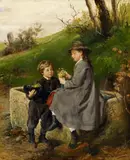 Felix Schlesinger, Two Children at a Well