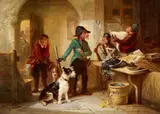 Zacharie Noterman, Monkeys as Merry Company, Oil on panel