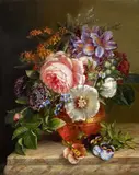Floral Still Life by Adriana Johanna Haanen, Oil on panel, offered Nov 2016