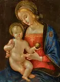 The Virgin and Child by called Il Pastura Antonia del Massaro da Viterbo, Oil on panel (parquetted), sold Nov 2016