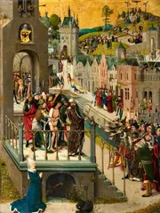 Lower Rhine-Region circa 1490 & 1500, The Passion of Christ, Oil on panel (parquetted)