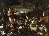 called Leandro Bassano Leandro dal Ponte, Orpheus Charming the Animals, Oil on canvas (relined)