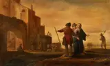 Claes Corneliszoon Moeyaert, A New Testament Scene, Oil on panel
