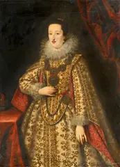 workshop or circle Justus Sustermans, Portrait of Empress Eleonore Gonzaga, Oil on canvas (relined)