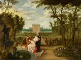 Izaak van Oosten, Susanna and the Elders, Oil on copper, mounted on panel